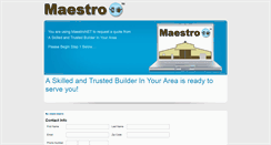 Desktop Screenshot of constructionmaestro.net